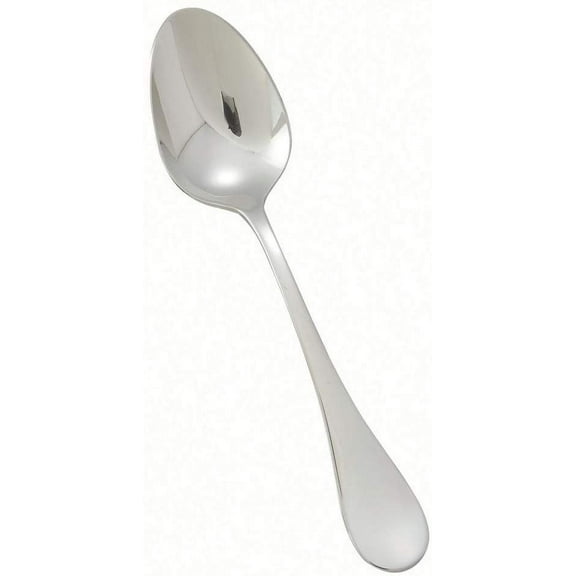 Winco 0037-03, Venice Extra Heavyweight Dinner Spoon, 18/8 Stainless Steel, Mirror Finish, 12/Pack