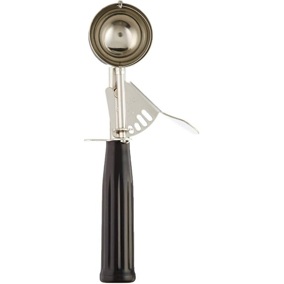 Winco 1 Oz. Black Disher Stainless Steel 85287