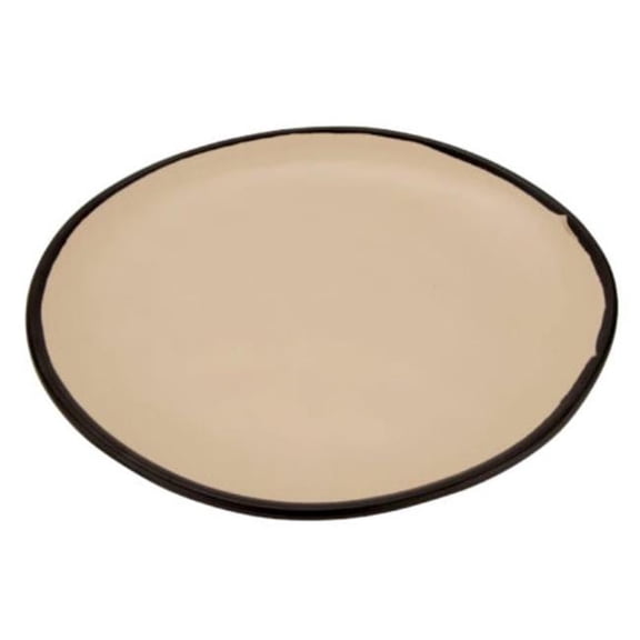 Winco CS-100-MA 10.5 in. Manila Melamine Round Coupe Dinner Plate, G.E.T. Pottery Market Matte