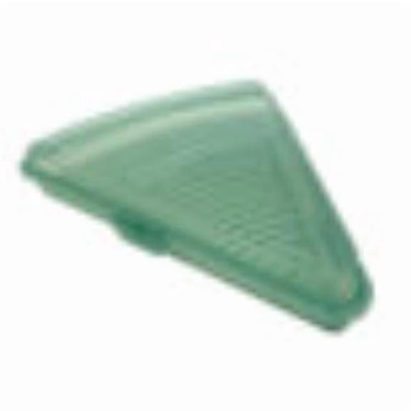 Winco EC-25-1-JA 10.5 x 8.25 in., Polypropylene Jade Single Pizza Slice Reusable Container with Snap Closure, 1.5 in. Tall, G.E.T. Eco-Takeouts