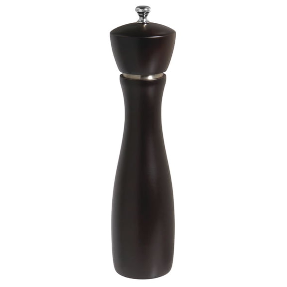 Winco 10" Modern Espresso Finish Maestro Pepper Mill