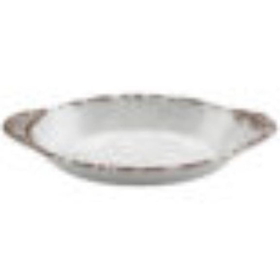 Winco SD-08-FM 10 oz, 8.5 x 4.5 in. Oval Side Dish, 1.25 in. Deep - French Mill