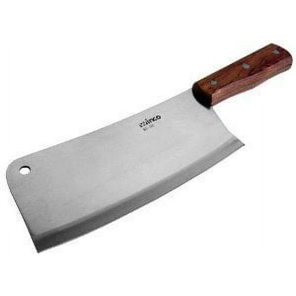 Winco 12 Heavy Duty Cleaver Set, with Wooden Handle