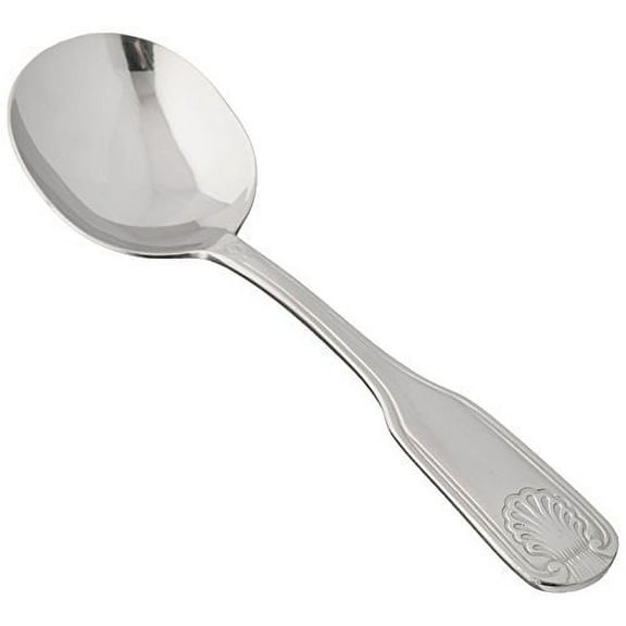 Winco 12-Piece Toulouse Bouillon Spoon Set, 18-0 Extra Heavy Weight Stainless Steel