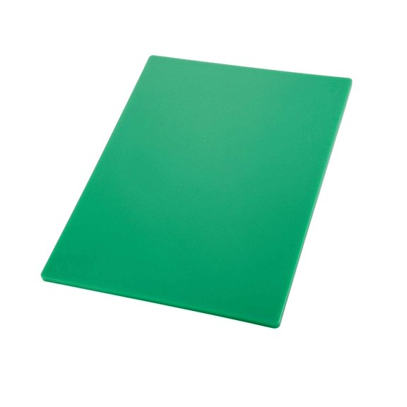 Winco 12" W x 18" D Cutting Board Green 86130