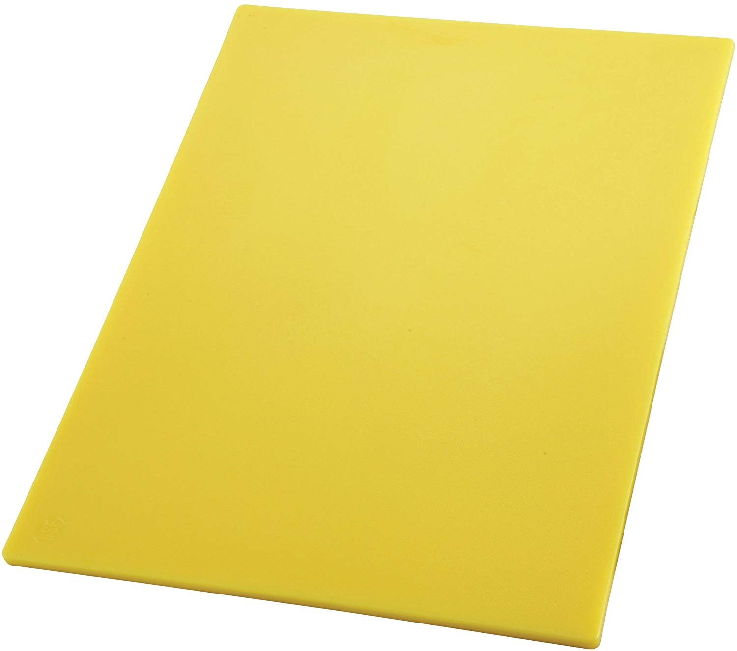 Yellow Rectangular Plastic Cutting Board, 18" x 12"