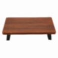 thumbnail image 1 of Winco RISER-3-W 13.8 x 7.5 in. Wood Riser with Foldable Legs, 3 in. - Walnut, 1 of 1