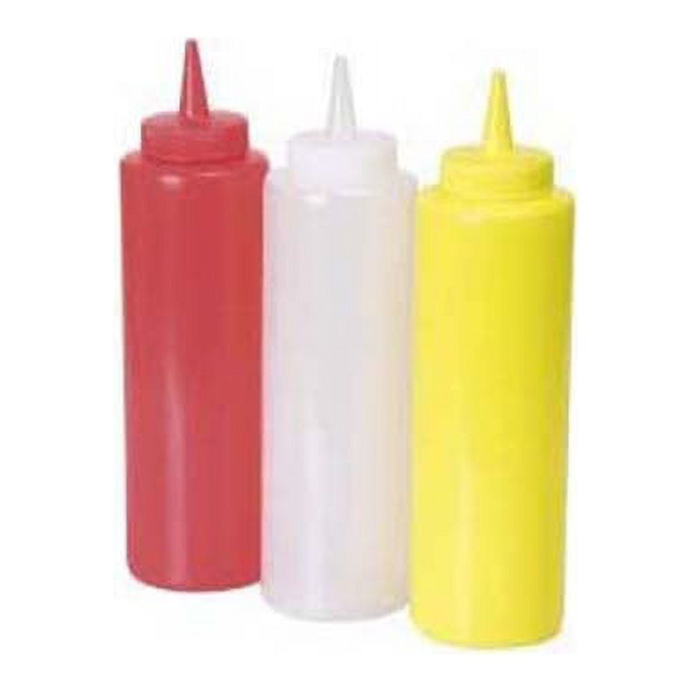Winco 8-Ounce Squeeze Bottles, 6-Piece Set - Kitchen Condiment Dispensers For Sauces & Oils - View #5