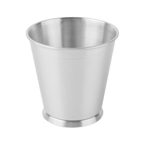 Winco 4-80808 3.5 in. Round Mini Serving Pail with O Handle, 3.5 in. Tall - Stainless Steel - Each 12