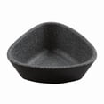 thumbnail image 1 of Winco 30482-BK-SG 4.5 oz Revive Stone Grey & Black Triangle Melamine Ramekin with Organic Texture, 4.19 x 3.75 x 0.75 in. - G.E.T, Cheforward - Each 24, 1 of 1