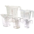 thumbnail image 1 of Winco 5-Piece Measuring Cup Set, Polycarbonate, Clear, 5 piece set includes 1 cup, 1 pint, 1 quart, 2 quart and 4 quart cups By Brand Winco, 1 of 1