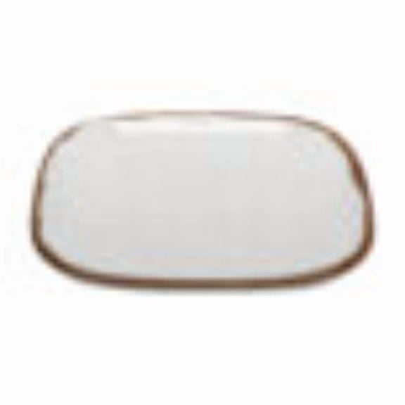 Winco SCS-6-RM 6 in. Melamine Small Square Bread & Side Dish Plate, G.E.T. Rustic Mill
