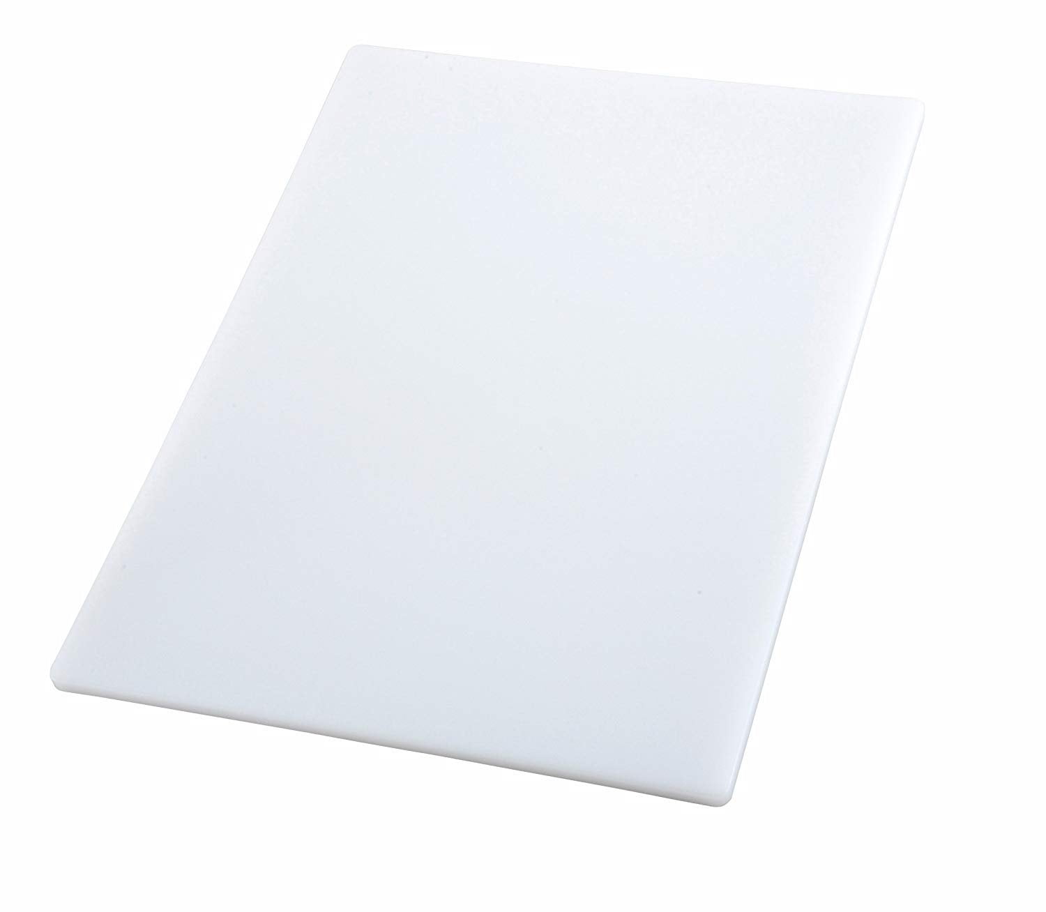 Winco 6 x 10 x 1/2 White Cutting Board 86100 