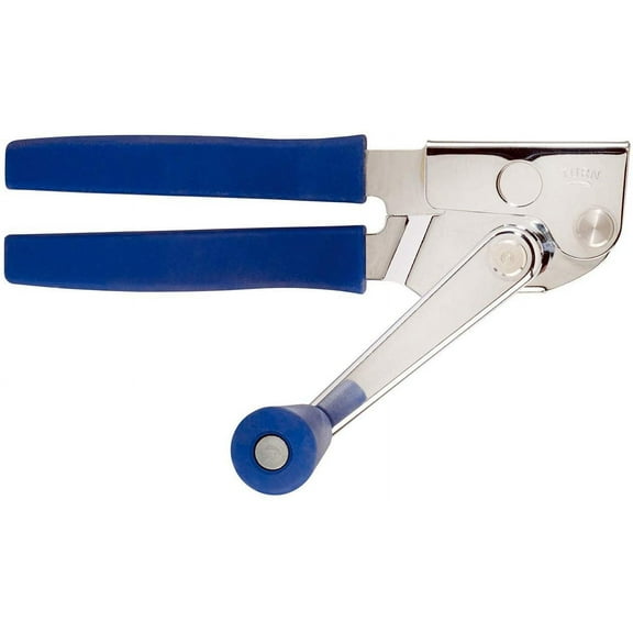 Winco 8-3/4" Portable Can Opener with Crank Handle, Chrome Plated