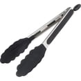 thumbnail image 1 of Winco 9 Stainless Steel Tongs with Silicone Tips, Locking, 4 Count, 1 of 4