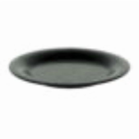 Winco WP-9-EW-BK 9 in. Wide Rim Plate, Etchedware - Textured Black