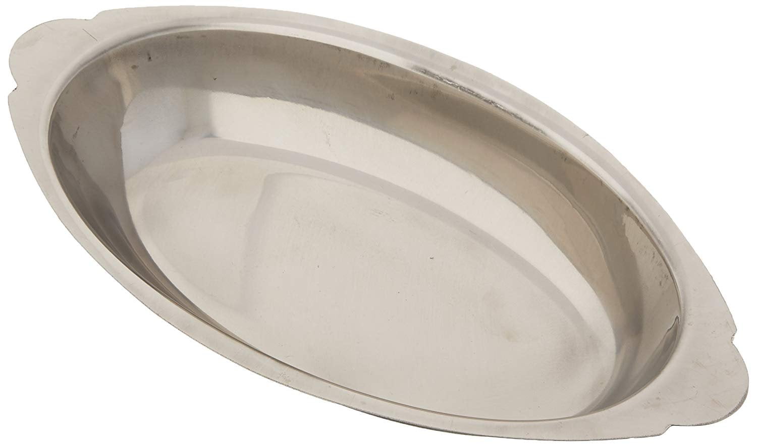 Winco ADO20 Stainless Steel Oval Au Gratin Dish, 20Ounce