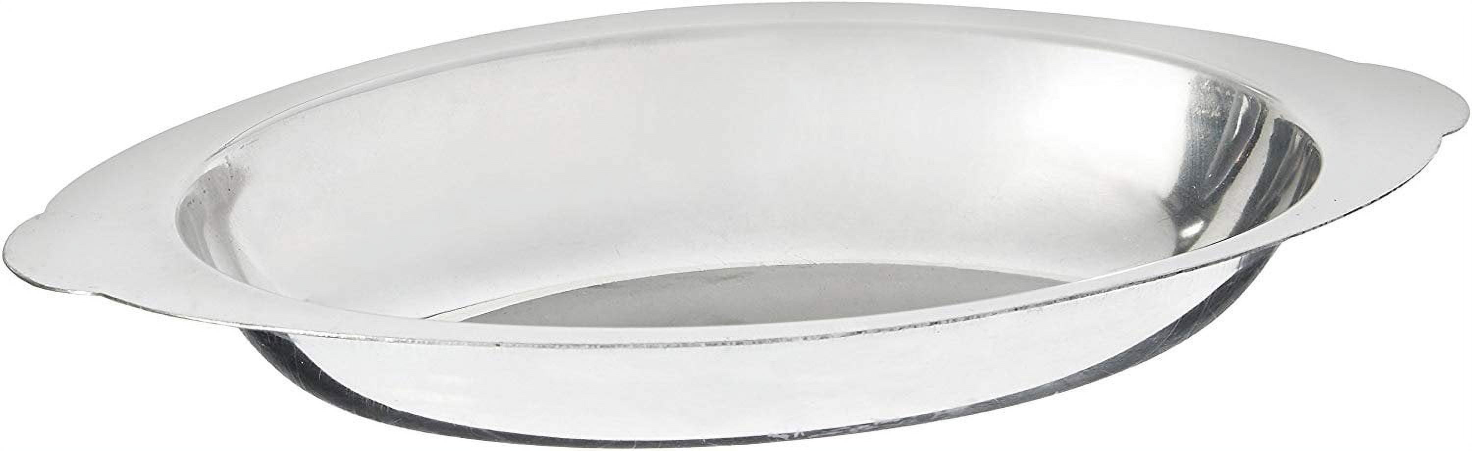 Winco ADO8 Stainless Steel Oval Au Gratin Dish, 8Ounce
