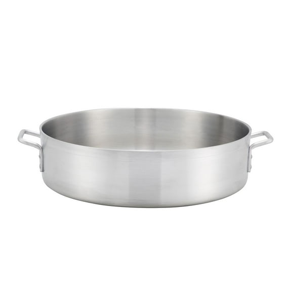 Winco ALBH-35, 35-Quart Precision Extra-Heavy Aluminum Brazier Pan