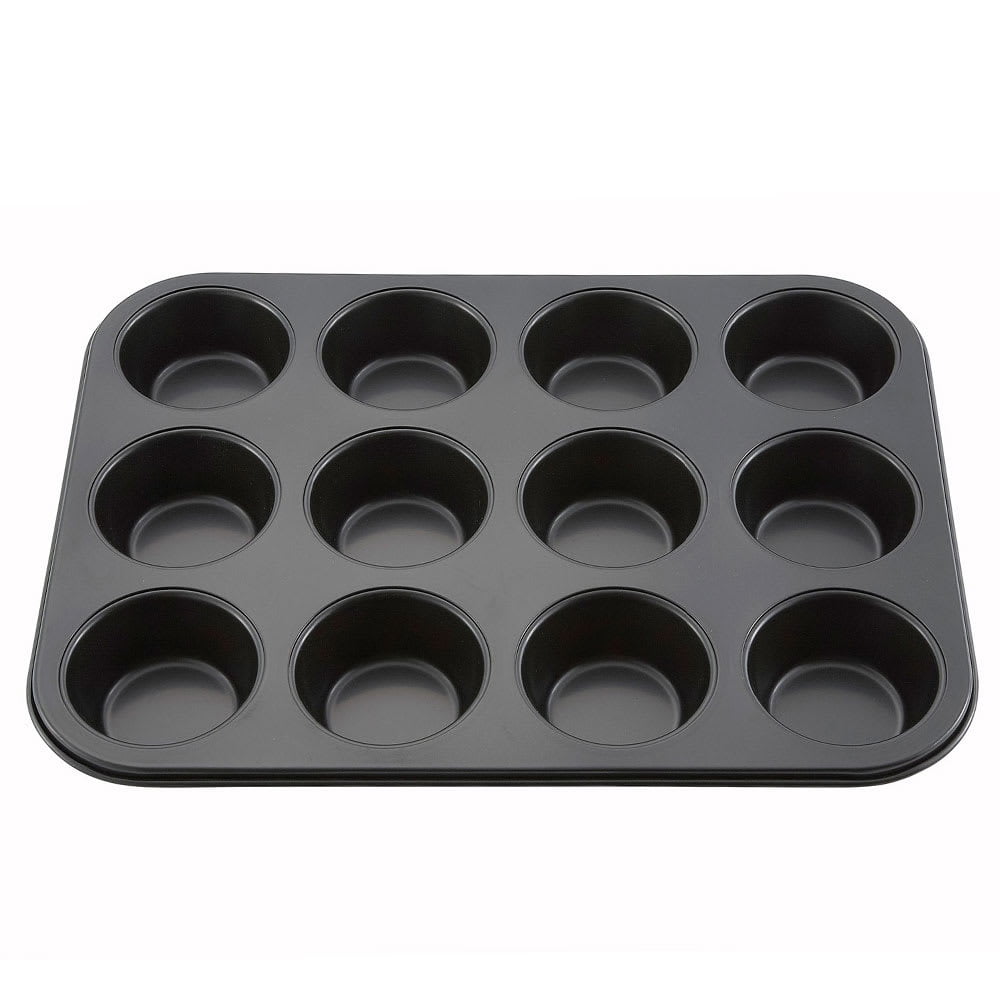 Non-Stick Black 12-Cup Mini Muffin Pan