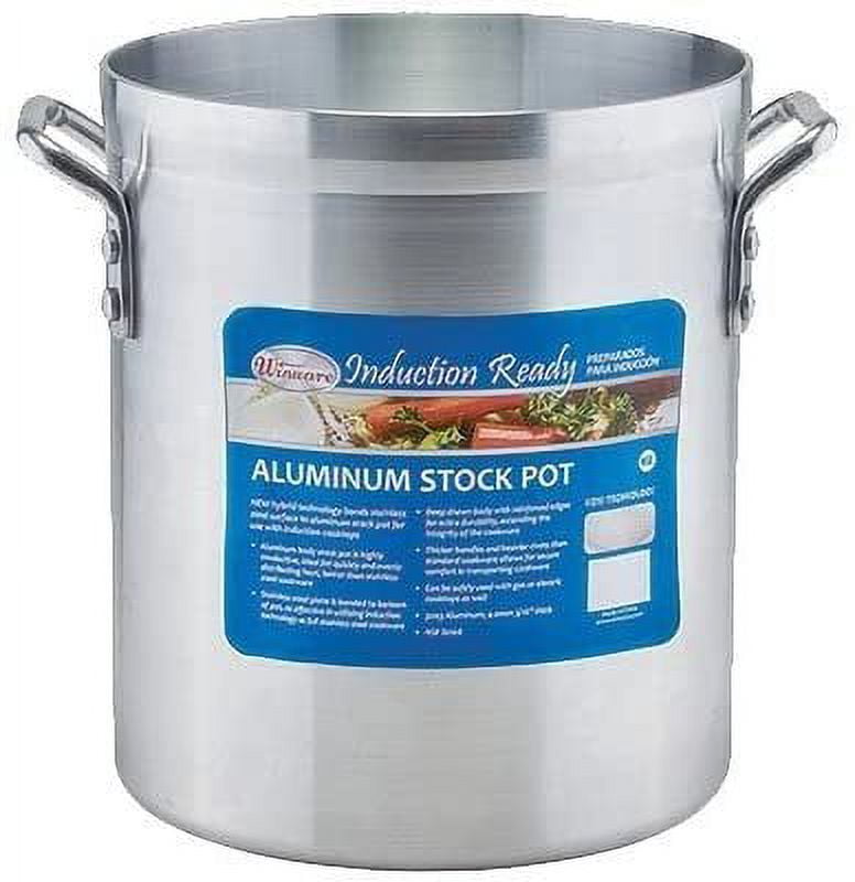 Hubert 16 qt Aluminum Stock Pot - 11Dia x 10D