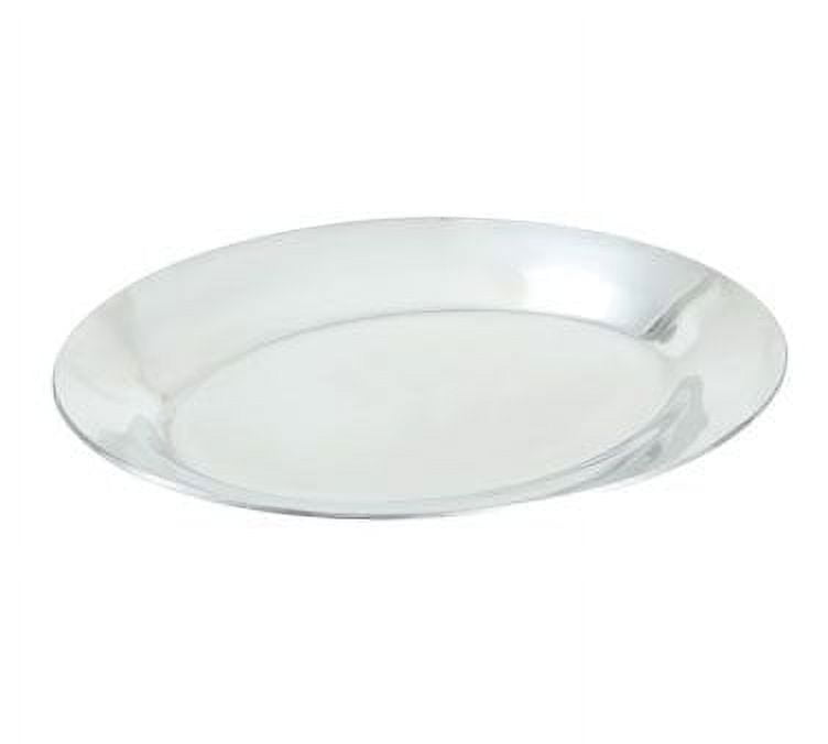 10-Inch Silver Aluminum Oval Sizzling Platter