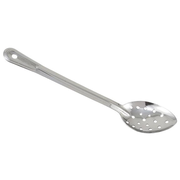 Winco BSPN-11 Prime Stainless Steel Basting Spoon, NSF - Perforated, 11 in.
