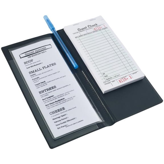 Winco CHK-3K Black Check Holder - 9.25 x 4.5 in.