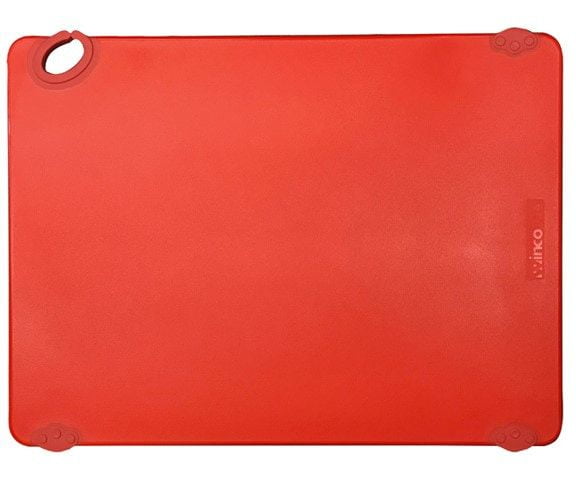 Winco CBK-1824RD 18x24x0.5-Inch Cutting Board with Hook, Red