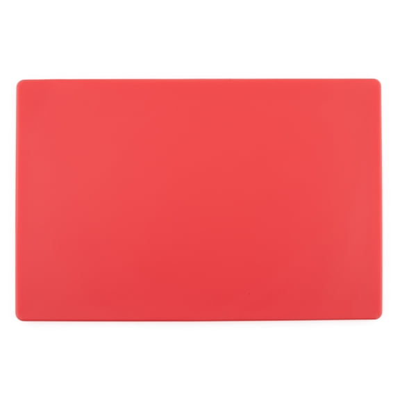 Winco - CBRH-1218 - 12 in x 18 in x 3/4 in Red Cutting Board