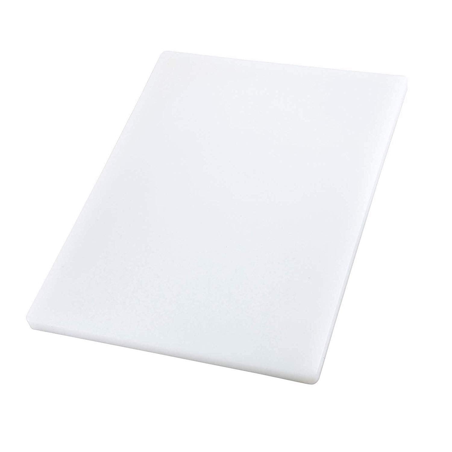 White Rectangular Polyethylene Cutting Board, 18x24x1 Inch