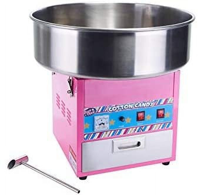 Winco CCM-28, Show Time Electric Cotton Candy Machine With 20.5'' Stainless Steel Bowl, 1080W, Cotton Candy Maker