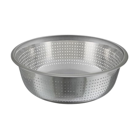 Winco CCOD-13S, 13-Inch Diameter Stainless Steel Chinese Colander with 2.5 mm Holes