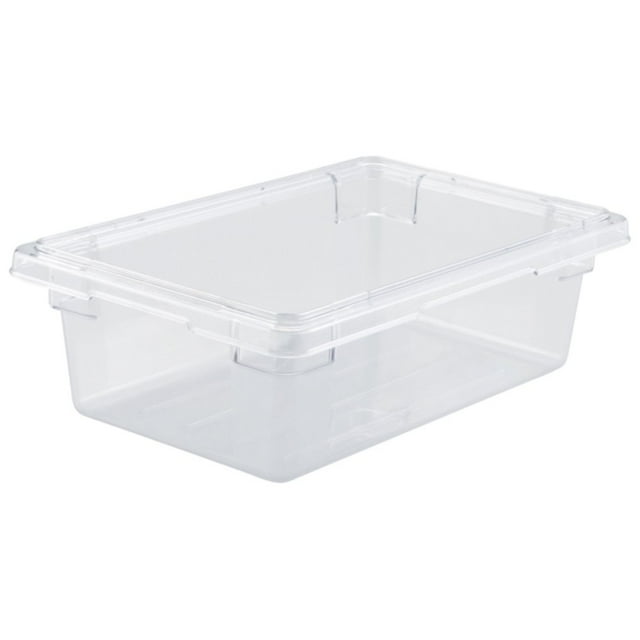 Winco Clear Polycarbonate Food Storage Box, 3.5 Gallon, 12 x 18 x 6 inch - 1 each.