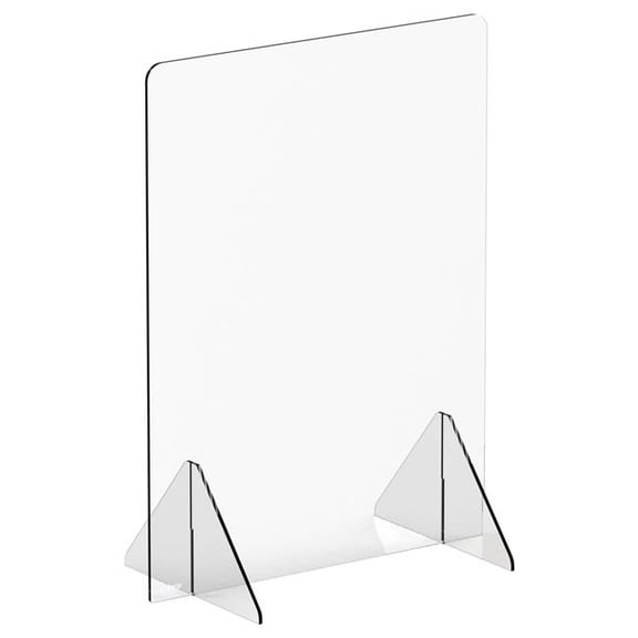 Winco ACSS-2432 Countertop Safety Shield - 24 x 32 x 14 in., Acrylic