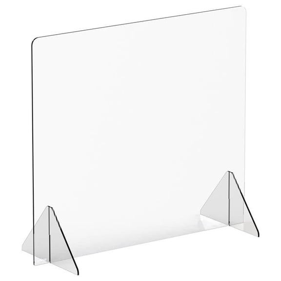Winco ACSS-3632 Countertop Safety Shield - 36 x 32 x 14 in., Acrylic
