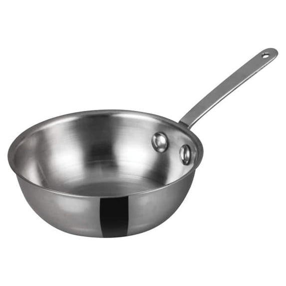 Winco DCWD-102S, 4-Inch Dia Stainless Steel Mini Wok Pan