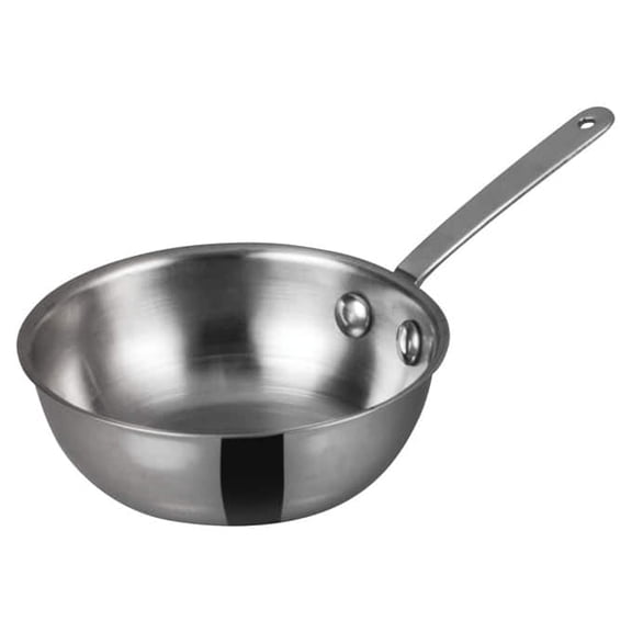 Winco DCWD-102S, 4-Inch Dia Stainless Steel Mini Wok Pan