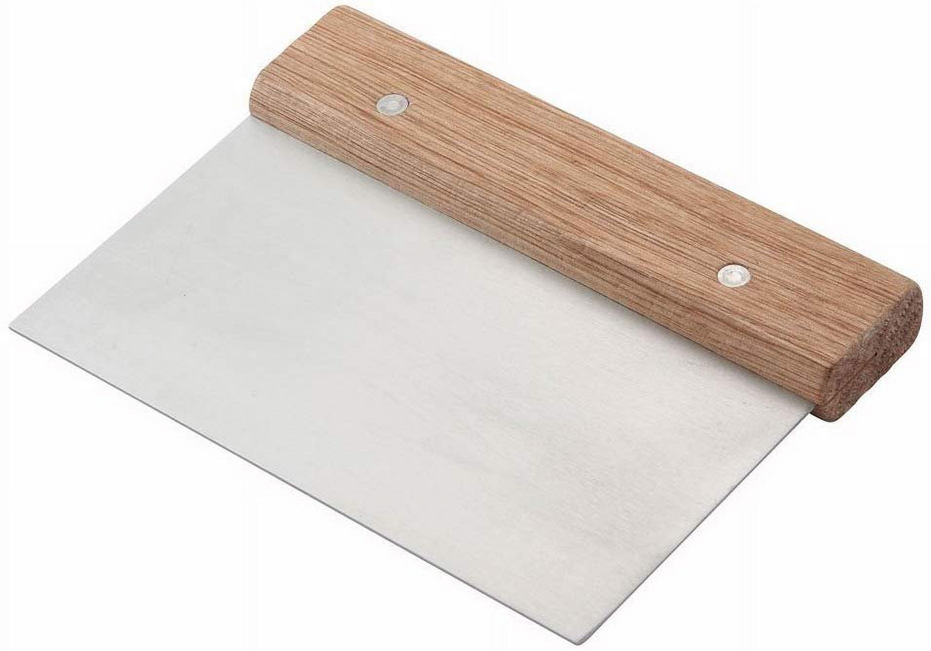 Nordic Ware Nordicware Scraper 02105 Dough Cutter, with Beechwood Grip,  Stainless Steel Blade, Silver