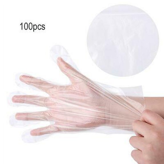 Winco Disposable Vinyl Gloves, Large