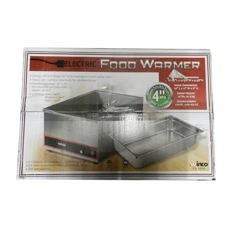Winco Countertop Electric Food Warmer