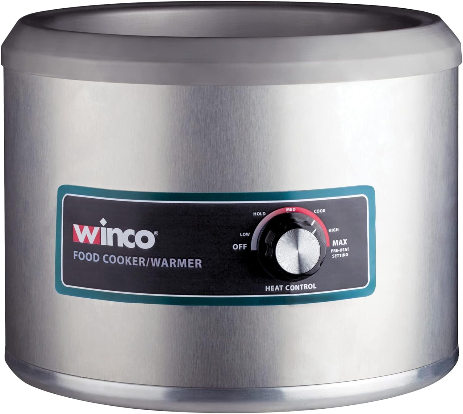 Winco FW-11R500 Electric Round Food Warmer, 11 Quart, Steel