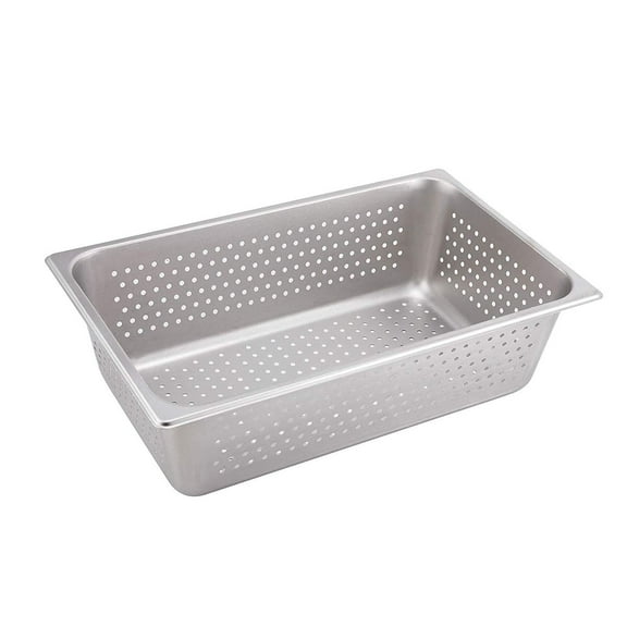 Winco Full Size Pan 6" Perforated NSF