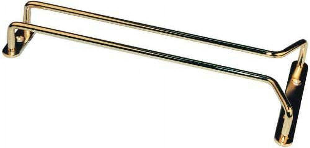 Update International 24-Inch Brass-Plated Glass Hanger - Space-Saving Barware Drying Rack