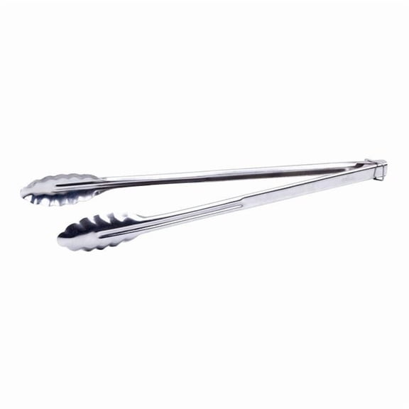 Winco UTLK-16 Heavyweight Utility Tongs with Locking Ring - 16 in.