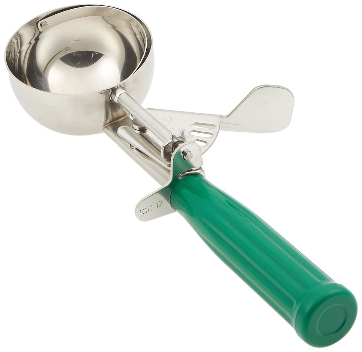 Winco ISS-60 #60 Round Squeeze Handle Disher Portion Scoop - .56 oz.