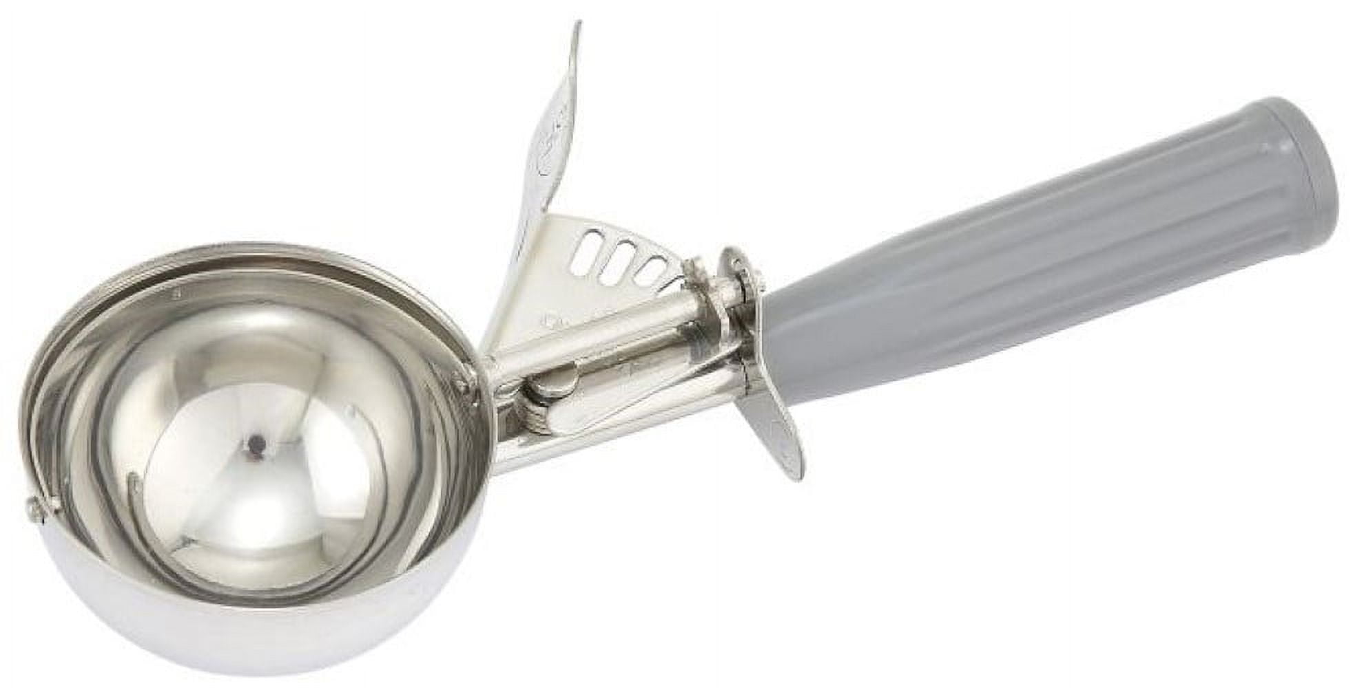 Gray Stainless Steel Ice Cream Disher with Lever, 4 oz