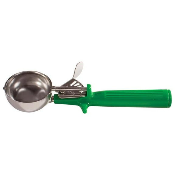 Winco Ice Cream Disher with Green Handle, Size 12