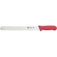 thumbnail image 1 of Winco KWP-121R Stl Stamped Cutlery Wavy-Edge Slicer Bread Knife 12" Stainless Steel Blade, Red Plastic Handle, 1 of 1