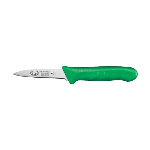 Winco KWP-30G Stal Green 3.25 Paring Knife - 2 / PK"
